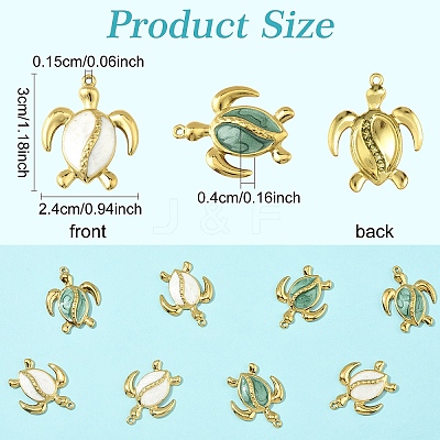 2Pcs 304 Stainless Steel Pendants STAS-YW0003-31-1