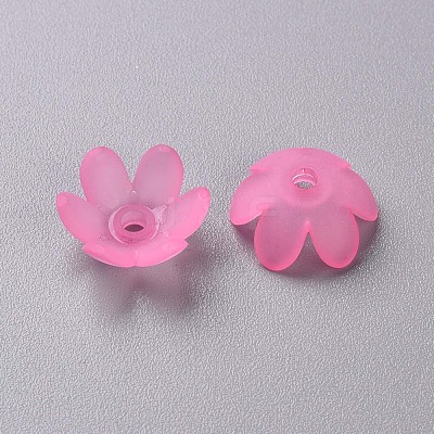 Frosted Acrylic Bead Caps MACR-S371-07A-704-1