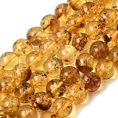 Natural Amber Beads Strands G-K376-H03-03-1