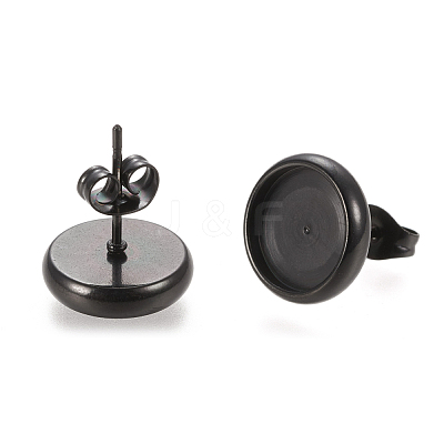 304 Stainless Steel Stud Earring Settings X-STAS-K202-05D-B-1