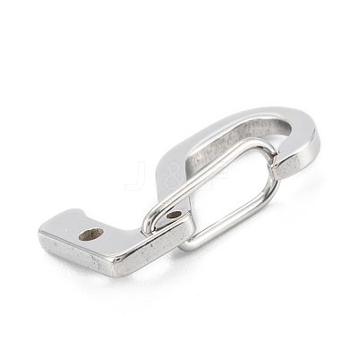 Non-Tarnish 304 Stainless Steel Keychain Clasp Findings STAS-C024-24P-1