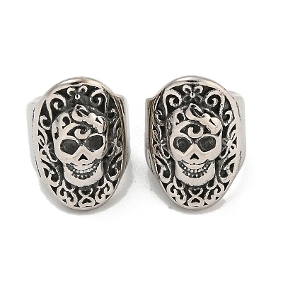 316 Surgical Stainless Steel European Beads STAS-Q326-06AS-07-1