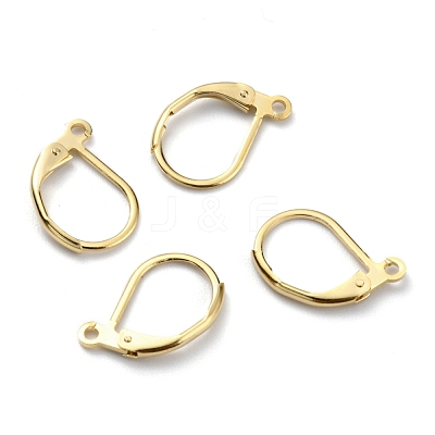 Brass Leverback Earring Findings KK-O131-09G-1