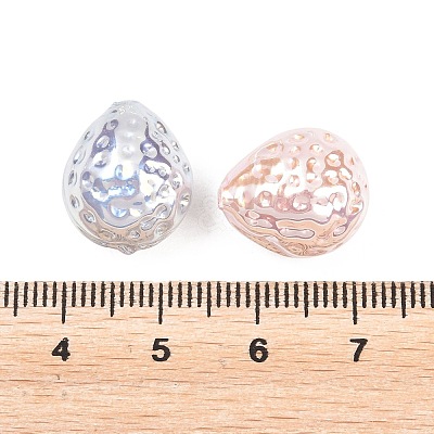 Electroplated Glass Imitation Pearl Beads GLAA-A044-04-1