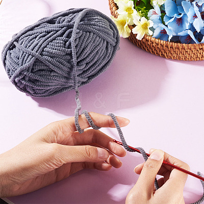 1 Skein Soft Crocheting Yarn WCOR-TADJ0001-01D-1