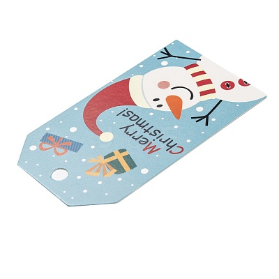 Rectangle Christmas Theme Kraft Paper Cord Display Cards CDIS-K003-02F-1