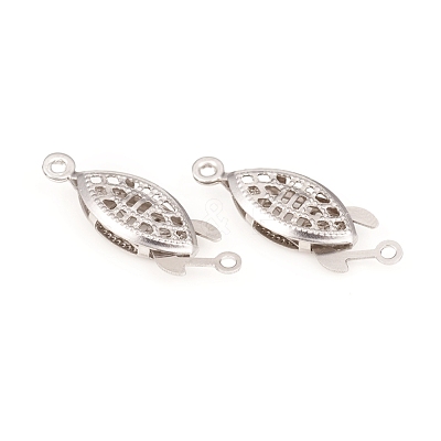 Tarnish Resistant 304 Stainless Steel Box Clasps STAS-G229-03P-1