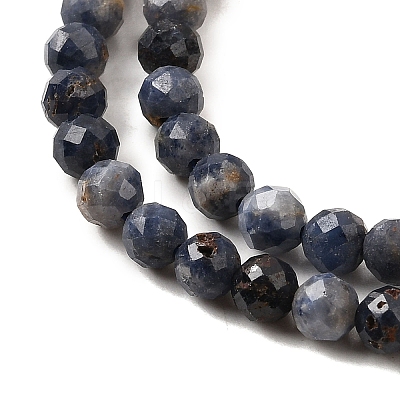 Natural Sapphire Beads Strands G-G259-D06-4mm-1