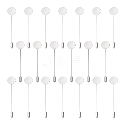 Tarnish Resistant 304 Stainless Steel Brooch Findings X-STAS-S066-01-1