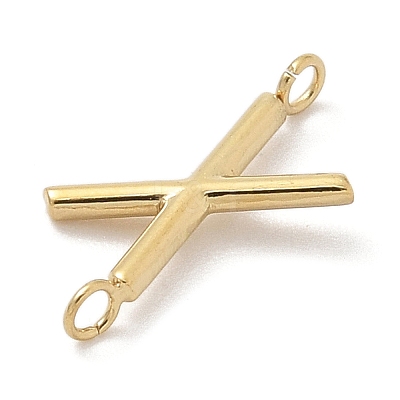 304 Stainless Steel Letter Connector Charms STAS-M108-01G-24-1