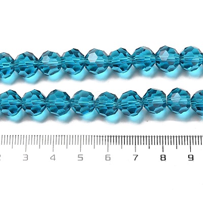 Transparent Glass Beads EGLA-A035-T10mm-D12-1