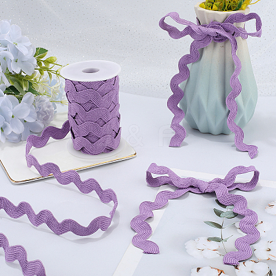 Polyester Wave Lace Trim Ribbon OCOR-GF0004-36B-07-1