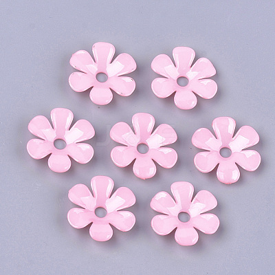 Opaque AS Plastic Bead Caps MACR-S365-06F-1