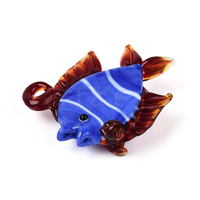 Handmade Lampwork Pendants LAMP-T024-03A-1