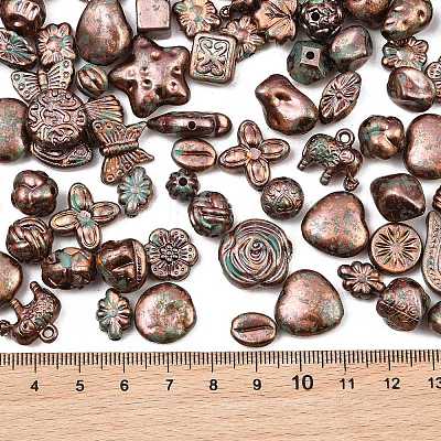 Antiqued Acrylic Beads AC-CBAAA05-01H-1