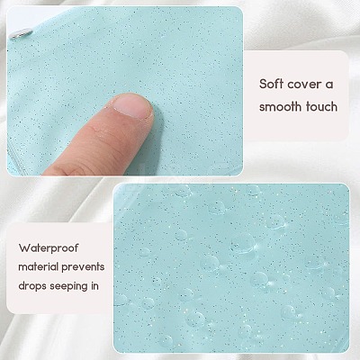 2Pcs PVC Mini Photocard Holder Book AJEW-SP0002-20A-02-1