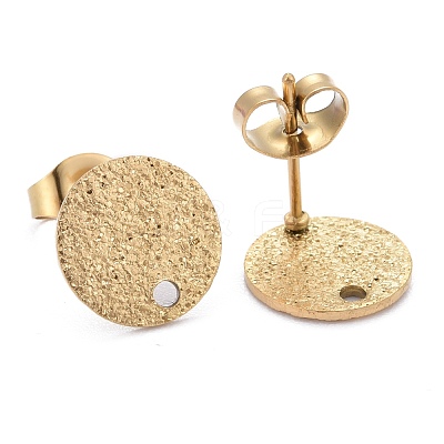 Ion Plating(IP) 304 Stainless Steel Stud Earring Findings STAS-Z021-B-01G-1