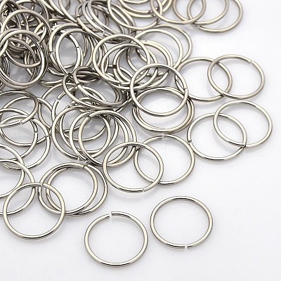 Tarnish Resistant 304 Stainless Steel Open Jump Rings STAS-N040-02-1