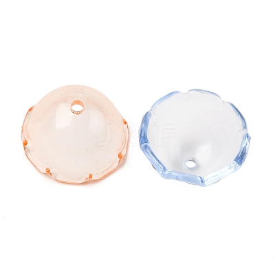 Transparent Acrylic Bead Caps MACR-L015-11-1