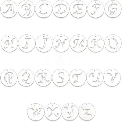 26Pcs 26 Style 
Natural Freshwater Shell Charms SHEL-FH0001-12-1