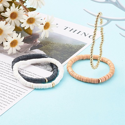 Stretch Beaded Bracelets Sets BJEW-JB06177-01-1