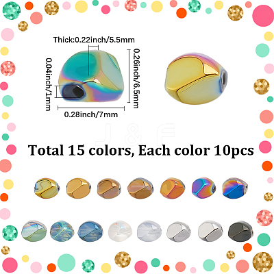 15 Sets 15 Colors Handmade Lampwork Beads LAMP-SC0001-52A-1