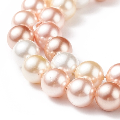 Shell Pearl Bead Strands BSHE-L017-11-1