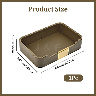 PU Leather Jewelry Display Plate ODIS-WH20013-02A-1