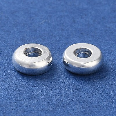 Rack Plating Brass Spacer Beads KK-F090-17S-01-1