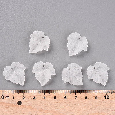 Autumn Theme Transparent Frosted Acrylic Pendants PAF002Y-14-1