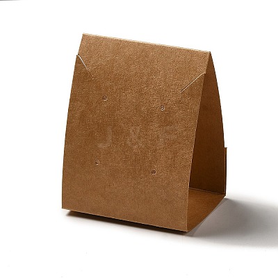 Rectangle Foldable Kraft Paper Jewelry Display Cards LS-EDIS-E011-01C-1