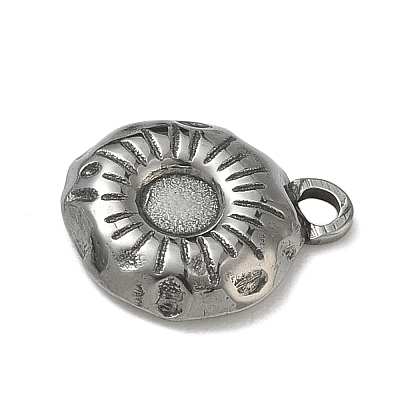 304 Stainless Steel Pendant Cabochon Settings STAS-P422-03P-1