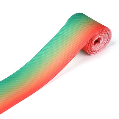 Gradient Rainbow Polyester Ribbon OCOR-G008-04B-1