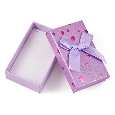 Polka Dot Pattern Cardboard Jewelry Packaging Boxes CON-TAC0011-04B-04-1