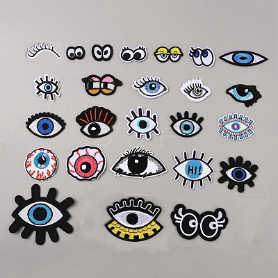 Computerized Embroidery Cloth Iron on/Sew on Patches DIY-WH0386-04-1
