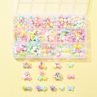 Imitation Pearl Acrylic Beads OACR-FS0001-50-1