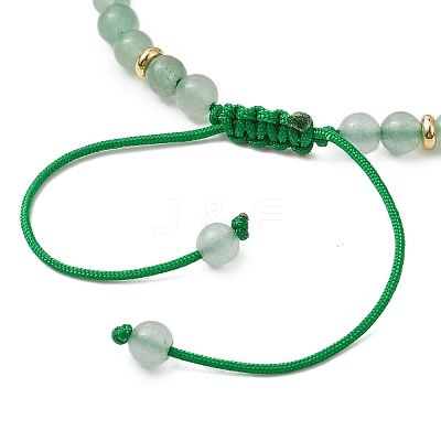 Natural Green Aventurine Braided Bead Bracelets BJEW-JB11241-03-1