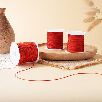 3 Rolls 3 Styles Round Nylon Braided Cord NWIR-TADJ0001-03B-1