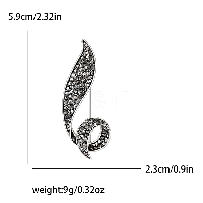 Flower Rhinestone Pins PW-WG73125-01-1