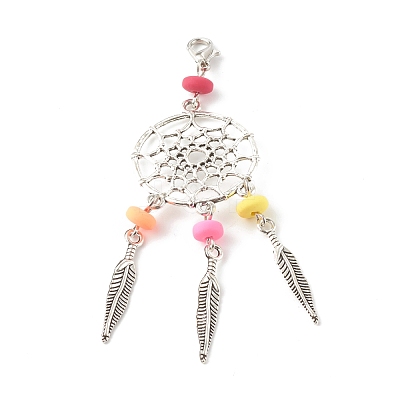 Tibetan Style Alloy Big Pendants HJEW-JM00497-02-1