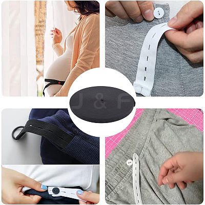 20Pcs Resin Buttons with 30M Polypropylene & Polycotton Flat Elastic Cord DIY-GF0009-64A-1