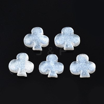 Spray Painted Transparent Resin Cabochons CRES-S302-61A-1
