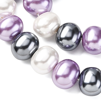 Shell Pearl Beads Strands BSHE-L035-E01-1