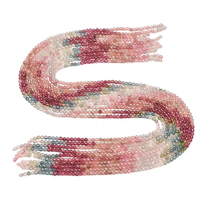 Gradient Color Natural Multicolor Tourmaline Beads Strands G-D110-A02-04-1