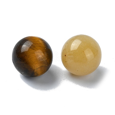 Natural & Synthetic Mixed Gemstone Round Ball Beads G-P519-02-1
