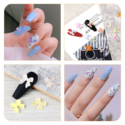 6 Style Resin 3D Nail Art Cabochons MRMJ-BY0001-01-1