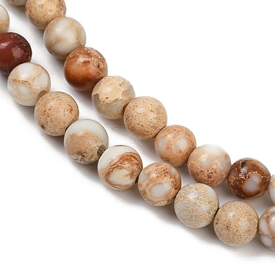 Dyed Natural Regalite/Imperial Jasper/Sea Sediment Jasper Beads Strands G-B124-C04-11-1