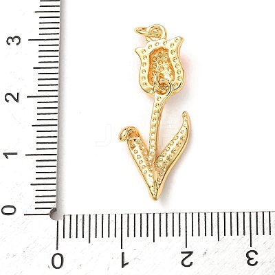 Brass with Enamel Pendants KK-CBA2F11-06G-04-1