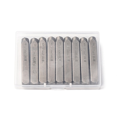 9Pcs Iron Stamps AJEW-XCP0003-36-1