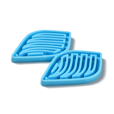 DIY Teardrop with Stripe Pendant Silicone Molds DIY-I099-36-1